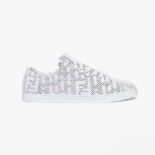 Prada Men Lace-up Sneakers White Mesh Low-Tops