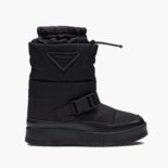 Prada Women Nylon Gabardine Booties-Black