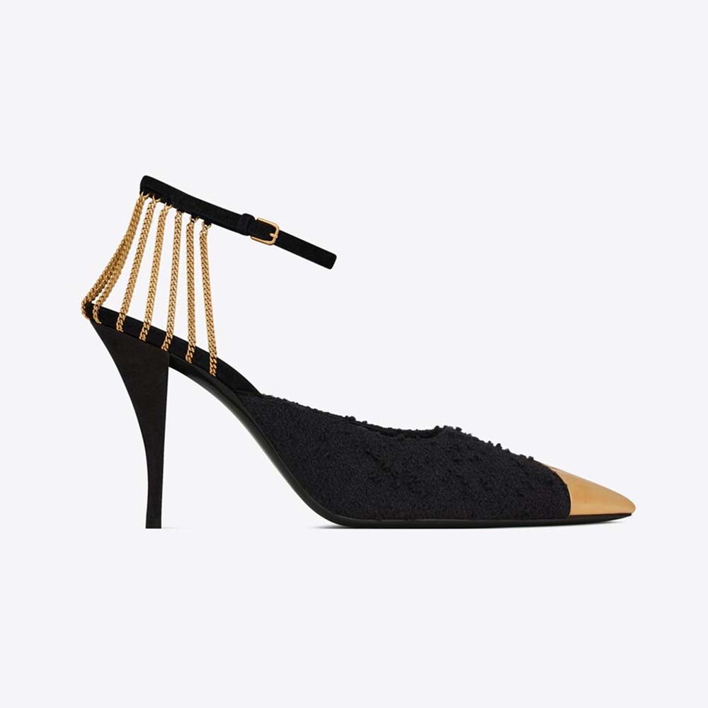 saint laurent tweed pumps