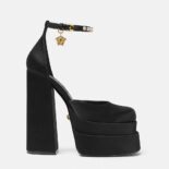 Versace Women Medusa Aevitas Platform Pumps-Black