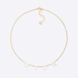 Dior Women Dio(r)evolution Necklace Gold-Finish Metal and White Lacquer