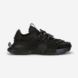 Dolce Gabbana D&G Unisex Mixed-Materials Space Sneakers-Black