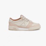 Fendi Unisex Match Low-Tops in Pink Suede