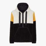 Fendi Women Multicolor Wool Sweatshirt with Drawstring Hood