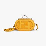 Fendi Women Mini Camera Case Yellow Leather and Suede Mini-Bag
