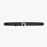 Givenchy Women G Chain Buckle Thin Reversible Belt in Smooth Leather-Silver