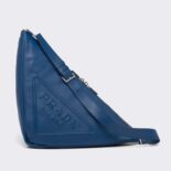 Fendi Men Leather Prada Triangle Bag-Navy