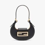 Fendi Women Cookie Black Leather Mini Bag