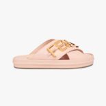 Fendi Women Fendigraphy Pink Leather Slides