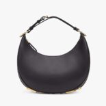 Fendi Women Fendigraphy Small Black Leather Bag-Black