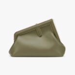 Fendi Women First Small Dark Green Leather Bag