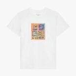 Givenchy Women Slim Fit T-shirt in Jersey with 4G Sun Print-White