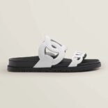 Hermes Women Extra Sandal in Nappa Leather-White