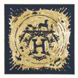 Hermes Women Peinture Fraiche Scarf 45 in Silk Twill with Hand-Rolled Edges