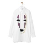 Loewe Women Kaonashi Shirt in Cotton-White