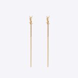 Saint Laurent YSL Women Opyum YSL Threader Earrings in Metal-Gold