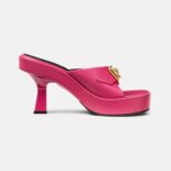 Versace Women Medusa Biggie Mules in 85mm Heel Height-Pink