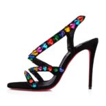 Christian Louboutin Women Spikita Strap 100 mm Heel Height-Black