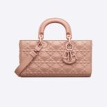 Dior Women Lady D-Joy Bag Rose Des Vents Cannage Calfskin with Diamond Motif