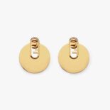 Fendi Women O Lock Earrings Gold Colored