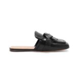 Loewe Women Gate Flat Mule in Calfskin-Black