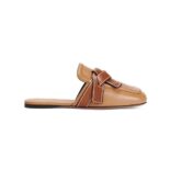 Loewe Women Gate Flat Mule in Calfskin-Brown