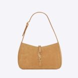 Saint Laurent YSL Women Le 5 A 7 Hobo Bag in Suede-Brown