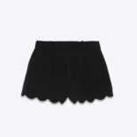 Saint Laurent YSL Women Mini Shorts in Boucle Tweed