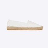 Saint Laurent YSL Women Monogram Espadrilles in Lambskin-White