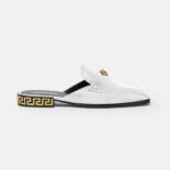 Versace Women La Medusa Loafers in Calf Leather-White