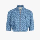 Fendi Women Light Blue Chambray Jacket