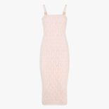 Fendi Women Pink Viscose Dress with Made of Pink Viscose Yarn