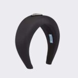 Prada Women Oversized Puffy Re-Nylon Headband-Black