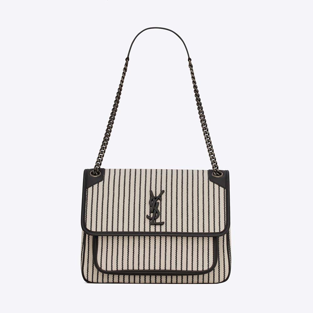 Saint Laurent Medium Niki Canvas Shoulder Bag