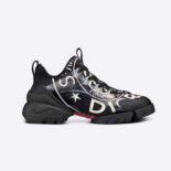 Dior Women D-Connect Sneaker Black Technical Fabric with Dior Union Print