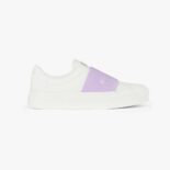 Givenchy Unisex Sneakers City Sport in Leather with GIVENCHY Webbing-Purple