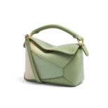 Loewe Women Mini Puzzle Edge Bag in Degrade Nappa Calfskin-Lime