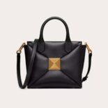 Valentino Women Small One Stud Nappa Handbag-Black