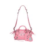 Balenciaga Women Neo Cagole XS Handbag in Pink Arena Lambskin