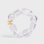 Celine Women Verre Souffle Celine Bracelet in Brass with Gold Finish and Glass