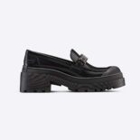 Dior Women Code Loafer Black Brushed Calfskin