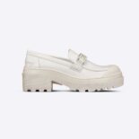 Dior Women Code Loafer White Brushed Calfskin