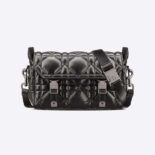 Dior Women Small Diorcamp Bag Black Macrocannage Calfskin