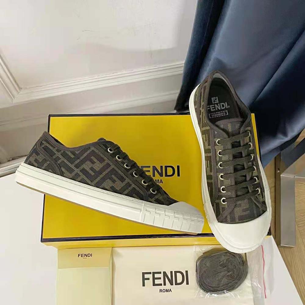 FENDI FENDI domino hi-top sneakers - ebonypodcastnetwork.com