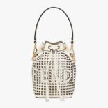 Fendi Women Mon Tresor Two-Toned Perforated Leather Mini Bag