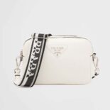 Prada Women Leather Bag with Shoulder Strap-White