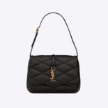 Saint Laurent YSL Women Le 57 Shoulder Bag in Quilted Lambskin-Black