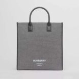 Burberry Women Horseferry Print Cotton Canvas Tote