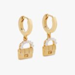 Fendi Women Baguette Earrings ​Gold-Colored