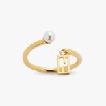 Fendi Women Baguette Ring Gold-Colored